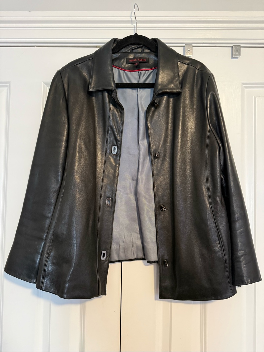 Anne Klein Women’s Lamb Skin Leather Jacket Large